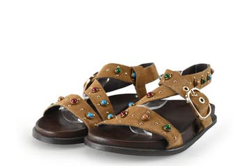 Nelson Sandalen in maat 38 Bruin, Bruin, Verzenden, Sandalen of Muiltjes, Zo goed als nieuw