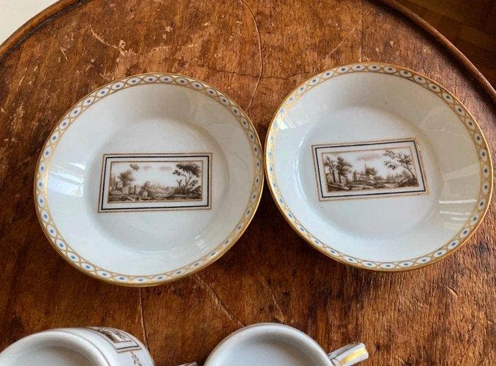 Richard Ginori - Fiesole Paesaggi Toscani - Kop en schotel, Antiek en Kunst, Antiek | Glaswerk en Kristal