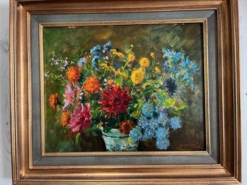 Leon Lommaert (1904-1978) - Boeket uit de tuin, Antiek en Kunst