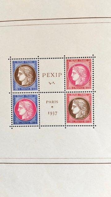 Frankrijk 1937 - Blok Internationale Filatelie-expositie van, Gestempeld