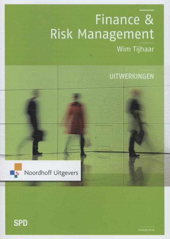 Finance en risk management uitwerkingen 9789001823924, Livres, Économie, Management & Marketing, Envoi
