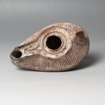 Islamitisch Terracotta olielamp (Zonder minimumprijs)