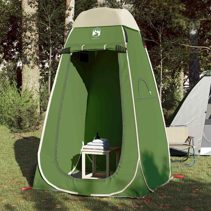 vidaXL Privacytent pop-up waterdicht groen, Caravanes & Camping, Tentes, Envoi