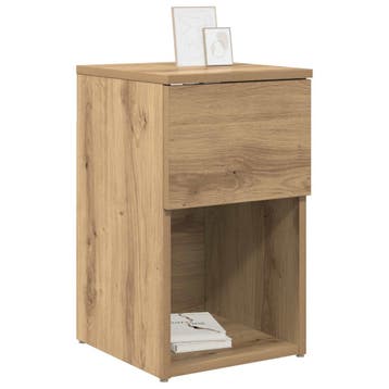 vidaXL Bedkast 2 st Artisanaal eiken 29 x 31,5 x 49 cm, Verzenden, Nieuw