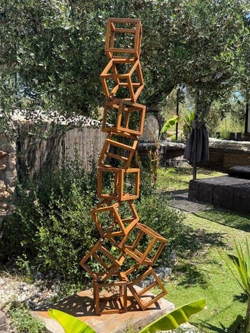 Ana Lucia B.M - Sculpture Corten - BIG XXL - NO Reserve