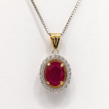 Sans prix de réserve - Collier avec pendentif - 18 carats Or