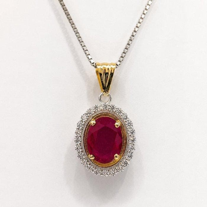 Sans prix de réserve - Collier avec pendentif - 18 carats Or, Bijoux, Sacs & Beauté, Bijoux anciens