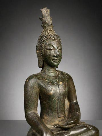 Bouddha - Lan Xang - 16/17th c. - Beeld - Laos, Antiek en Kunst