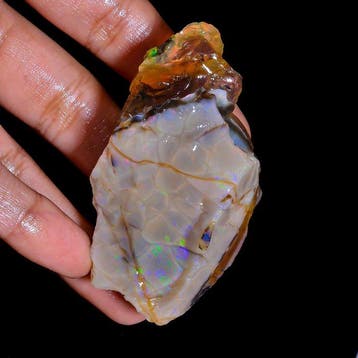 Opaal 50,2 g Natuurlijke Ethiopische Vuur-Welo-opaal ruwe,