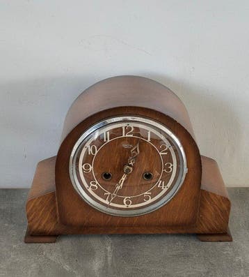 Mantelklok - SMITHS - Antiek Hout, Metaal, Glas, Koper -, Antiek en Kunst