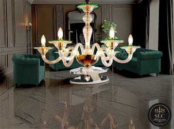 SLC Illumina - MG - Lustre - Cristal - Mur6L Bords verts