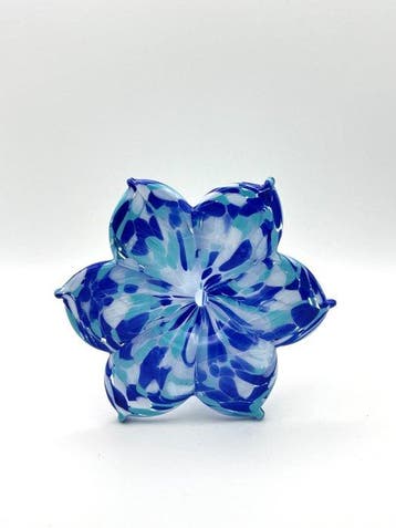 Tafelmiddenstuk (2) - Glas - Bloemen in Kunstglas
