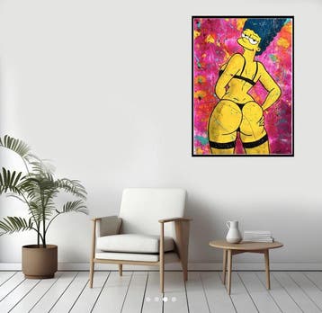 Gongas (XX-XXI) - Naughty Marge Simpson - XL, Antiek en Kunst