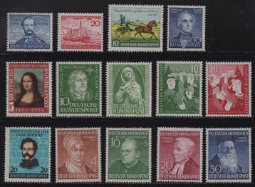 Allemagne, République Fédérale 1952/1953 - Millésimes, Postzegels en Munten, Postzegels | Europa | Duitsland, Gestempeld