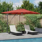 vidaXL Roma Parasol Rood 286 x 284 x 270 cm Aluminium en, Verzenden, Nieuw
