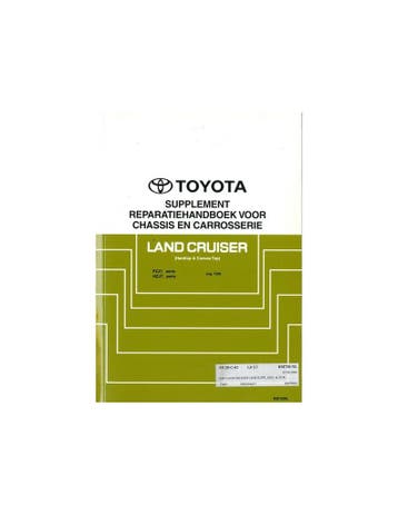 1999 TOYOTA LANDCRUISER CHASSIS & CARROSSERIE