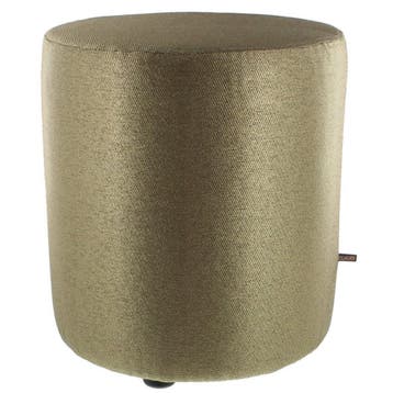 Poef Claudi Diamo Dark Gold - Ø 42x48cm, Nieuw