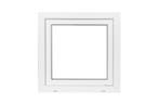 PVC kiep b50xh50 cm Wit, Gevelraam of Ruit, Minder dan 80 cm, Minder dan 80 cm, Nieuw