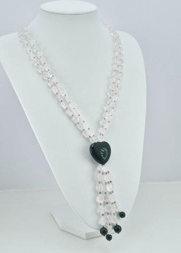 Hematiet - Halsketting - Onyx en kwarts