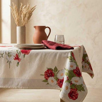 AA152 - Vivace Gobelin-tafelkleed klaprozen en margrieten -