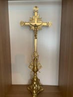Croix - Laiton doré - 1960-1970 - Croix autel, Antiquités & Art