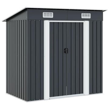 vidaXL Tuinschuur staal antraciet, Verzenden