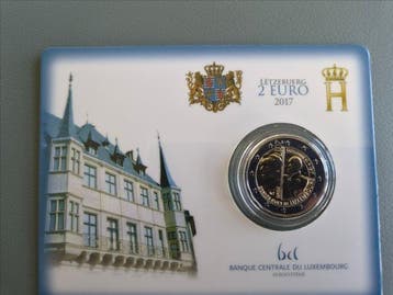 Luxemburg. 2 Euro 2017/2019 (6 monnaies) (Zonder