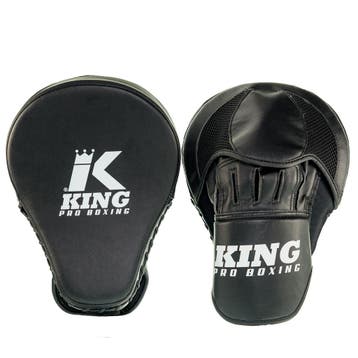 King Pro Boxing Handpads Focus Mitts Revo Zwart Wit, Verzenden