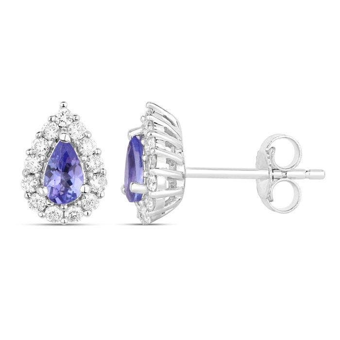 Zonder minimumprijs - Oorbellen - 14 karaat Witgoud -, Handtassen en Accessoires, Oorbellen