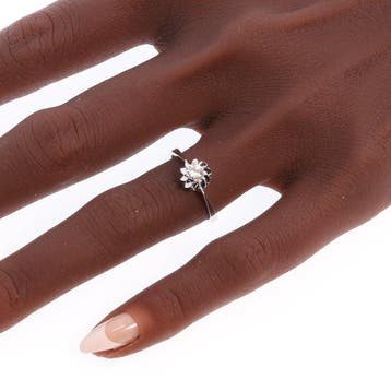 Zonder minimumprijs - Ring - 18 karaat Witgoud - 0.23ct. tw., Nieuw