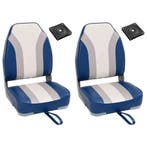 vidaXL Bootstoelen inklapbaar 2 st met hoge rugleuning, Verzenden