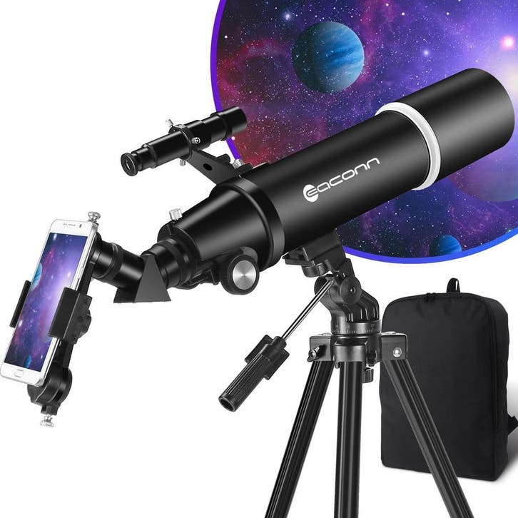 Telescoop 80mm | Retour deal | 30% korting, Audio, Tv en Foto, Optische apparatuur | Telescopen, 80 tot 200 mm, Met statief, Nieuw