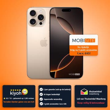 iPhone 16 Pro 128GB - 4 Gratis Accessoires – Accu tot 100%
