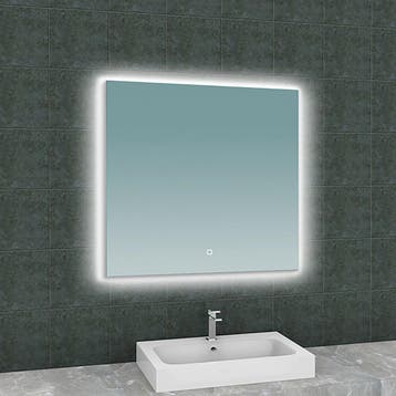 LED Spiegel 80x80cm | Dimbaar 2700-6400K | Verwarming & Touc, Verzenden, Nieuw