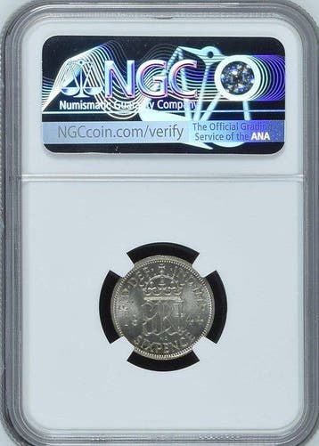 Royaume de Grande-Bretagne. George VI. 6 Pence 1944 - NGC
