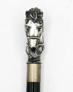 Canne de marche - Bois, Argent