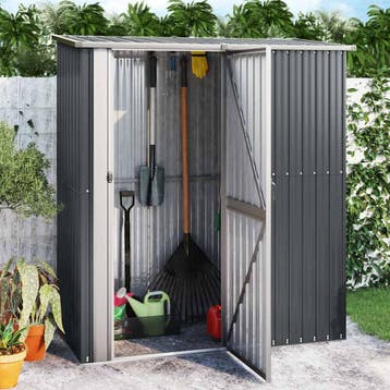 vidaXL Tuinschuur 180,5x97x209,5 cm gegalvaniseerd staal, Verzenden, Nieuw