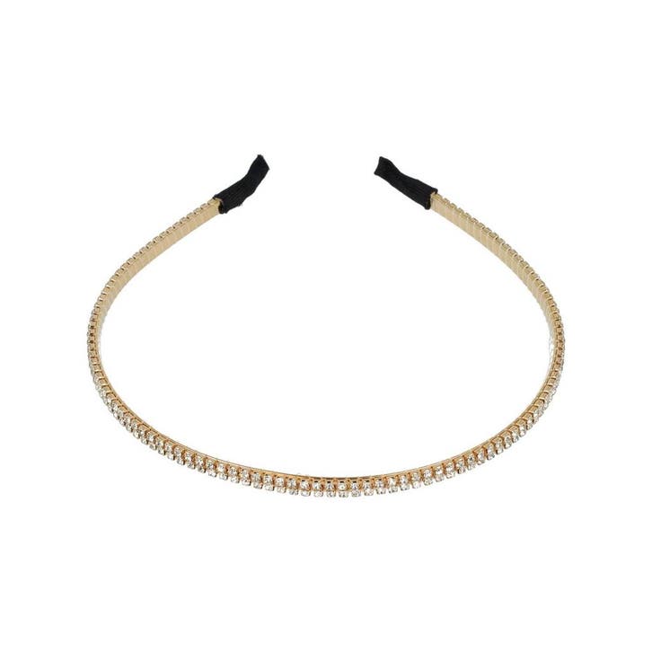 Haarband Diadeem 0,5cm – 2 Rijen Strass Steentjes – Metaal –, Bijoux, Sacs & Beauté, Beauté | Soins des cheveux