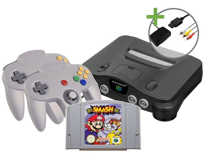 Nintendo 64 Starter Pack - Super Smash Bros Double Value, Games en Spelcomputers, Spelcomputers | Nintendo 64, Verzenden