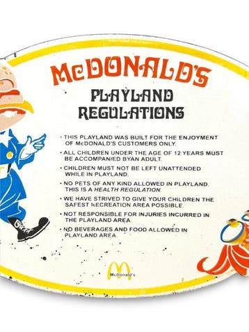Mc Donald’s - Plaque émaillée - Émail