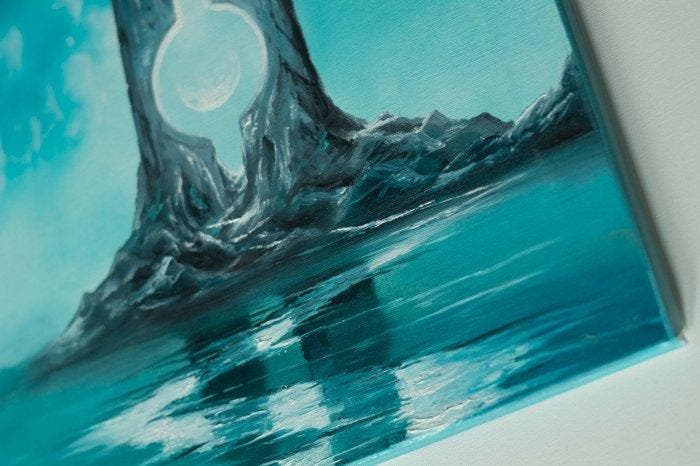 Adam Burczyc - PENIA/ FULL MOON, Antiek en Kunst, Kunst | Schilderijen | Modern