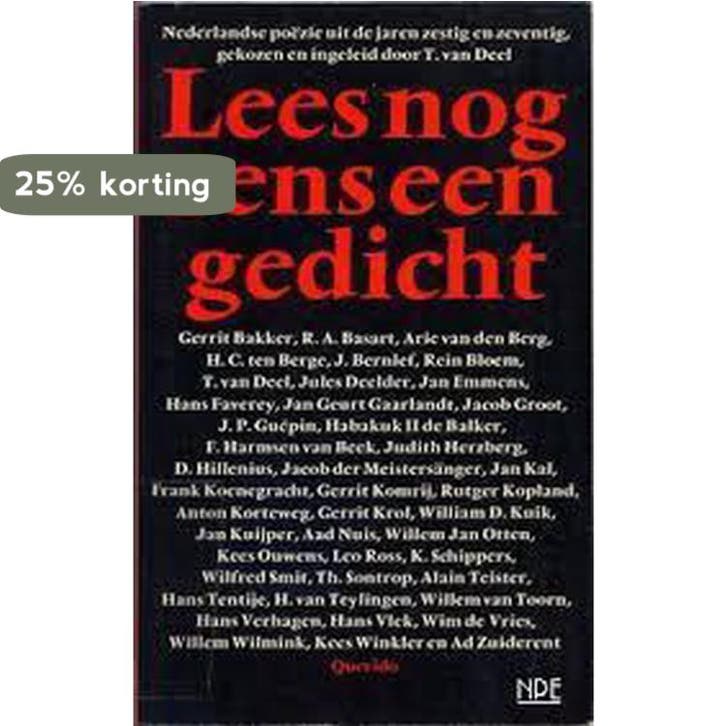 Lees nog eens een gedicht 9789021459318 Deel, Livres, Poèmes & Poésie, Envoi