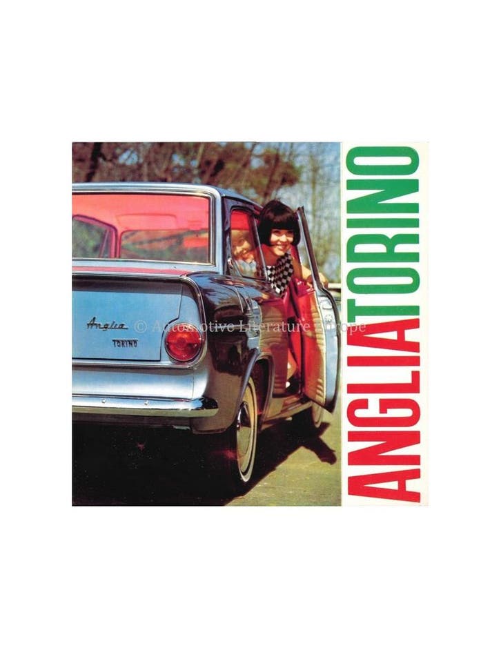 1965 FORD ANGLIA TORINO BROCHURE ITALIAANS, Livres, Autos | Brochures & Magazines