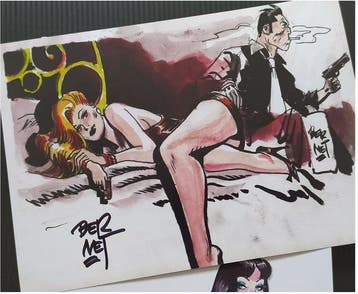 Torpedo 1936 - Jordi Bernet sketchbook 2022 + signed Ex
