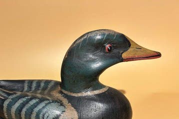 Appelant canard - Vintage houten lokeend - Bois