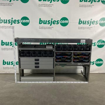Aluca aluminium bedrijfswageninrichting gebruikt (nr 2257), Verzenden