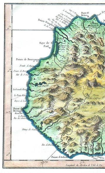Afrika - Réunion (Frankrijk); N. Bellin - Carte de lIsle de