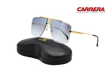 Carrera - 1016S RHLIC - Gold Metal Rimless Design - Blue, Nieuw