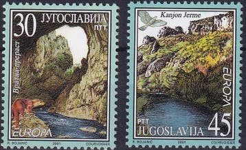 Joegoslavie - 2001 - Europa - Postfris, Postzegels en Munten, Verzenden, Joegoslavië, Postfris