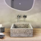 Waskom BWS Stone Vierkant 40x40x15 cm Gepolijst Natuursteen, Ophalen of Verzenden, Nieuw, Overige typen